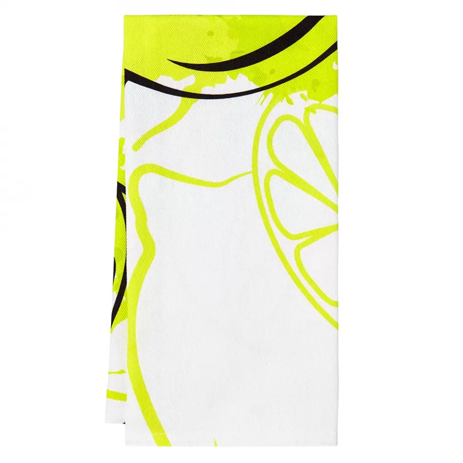 Fruit Splatter Lemon Tea Towel 20 x 28 in