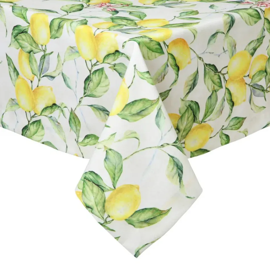 Sorrento Yellow/White Table Linens