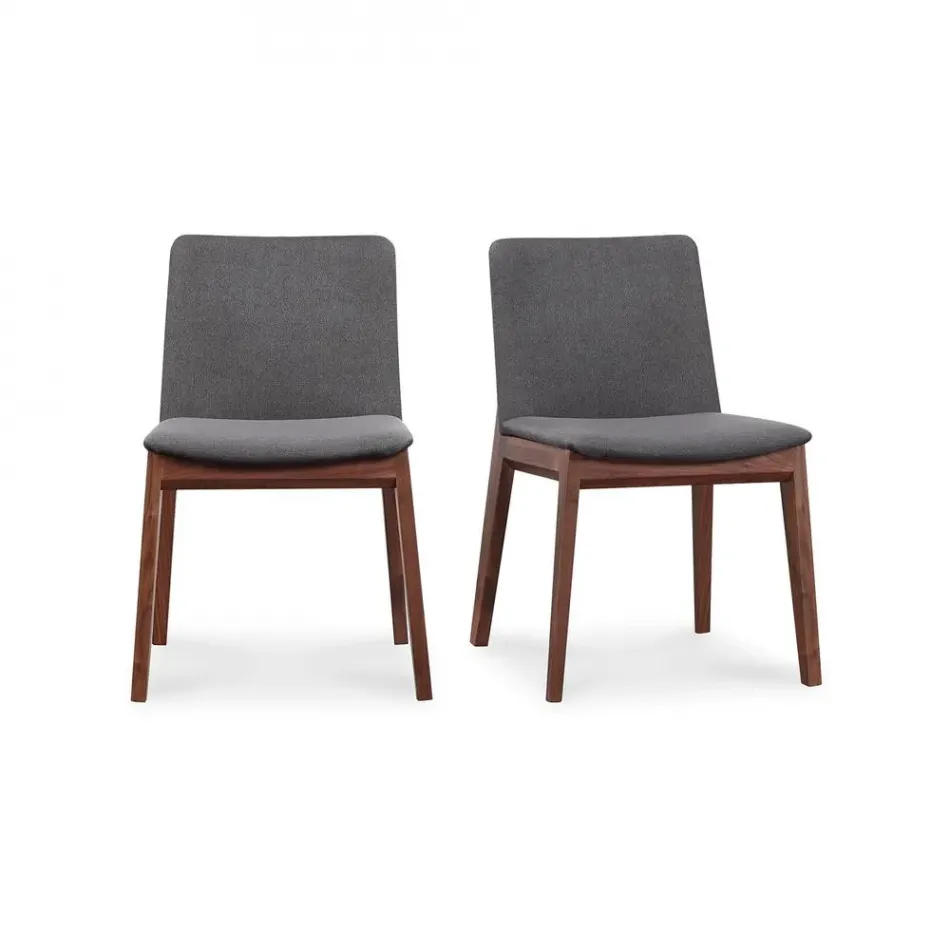 Deco Dining Chair Dark Grey - Set Of Two