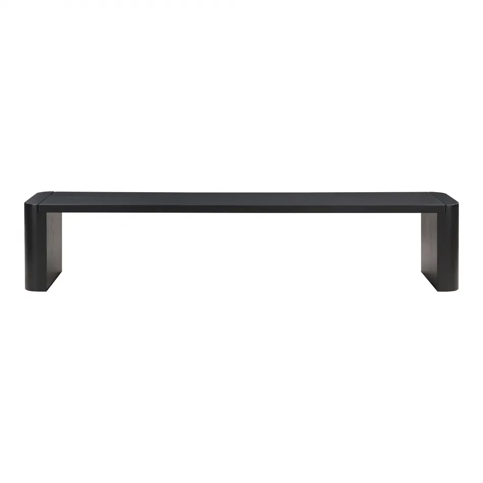 Post Large Dining Bench Black