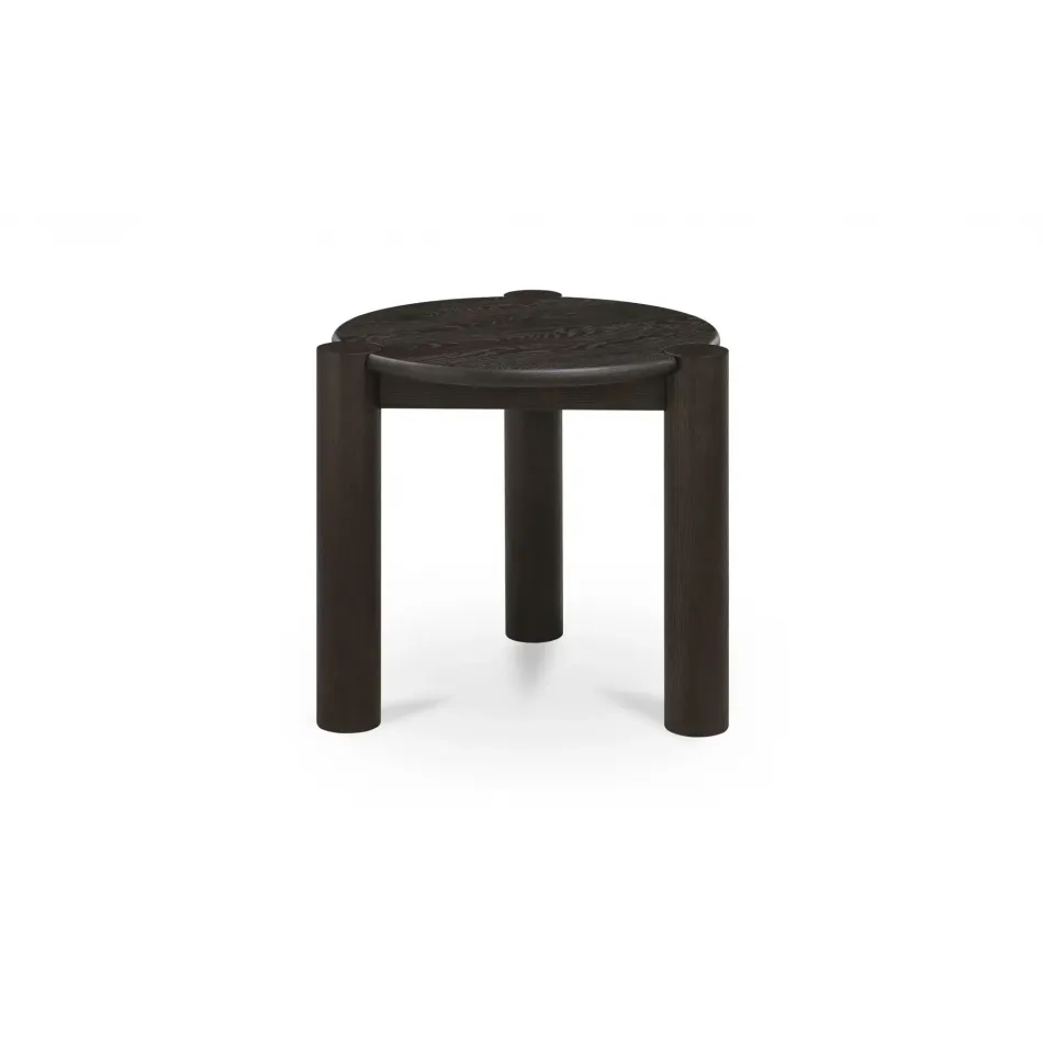 Jack Brushed Dark Brown Side Table