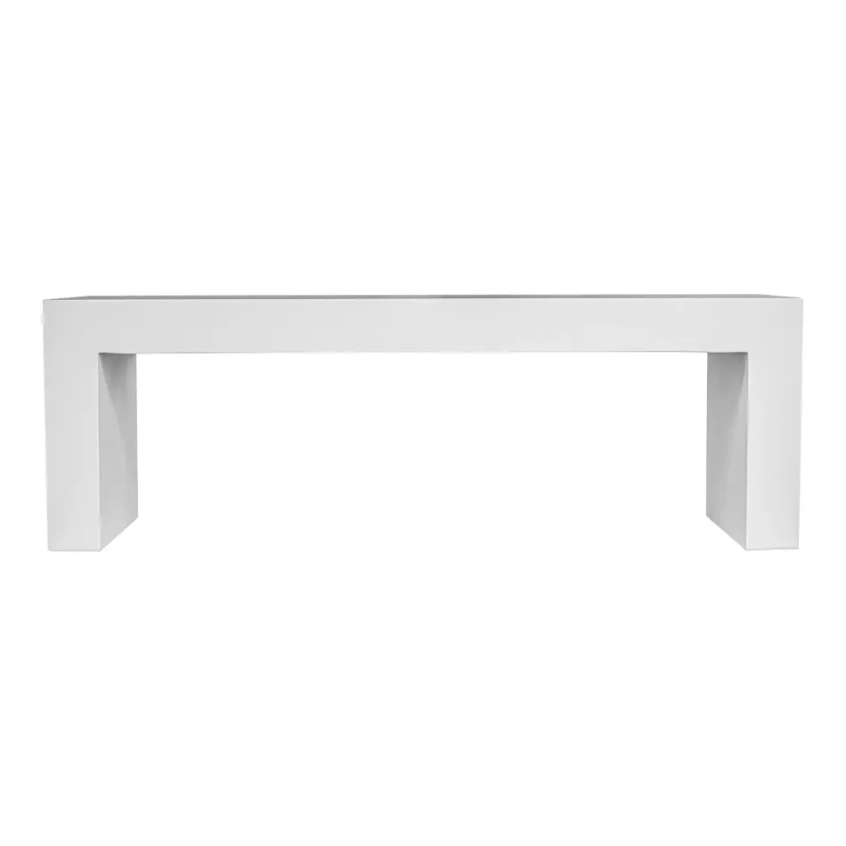Lazarus Outdoor Bench White