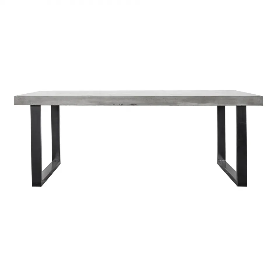 Jedrik Large Outdoor Dining Table Dark Grey