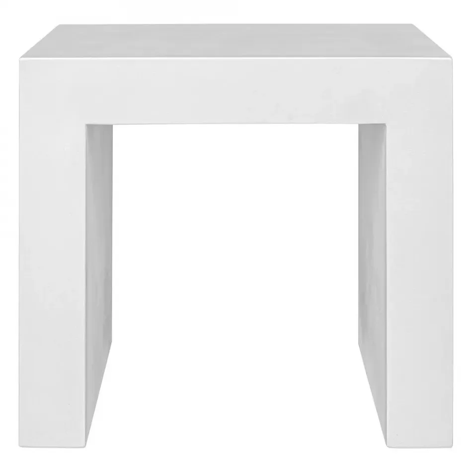 Lazarus Outdoor Stool White