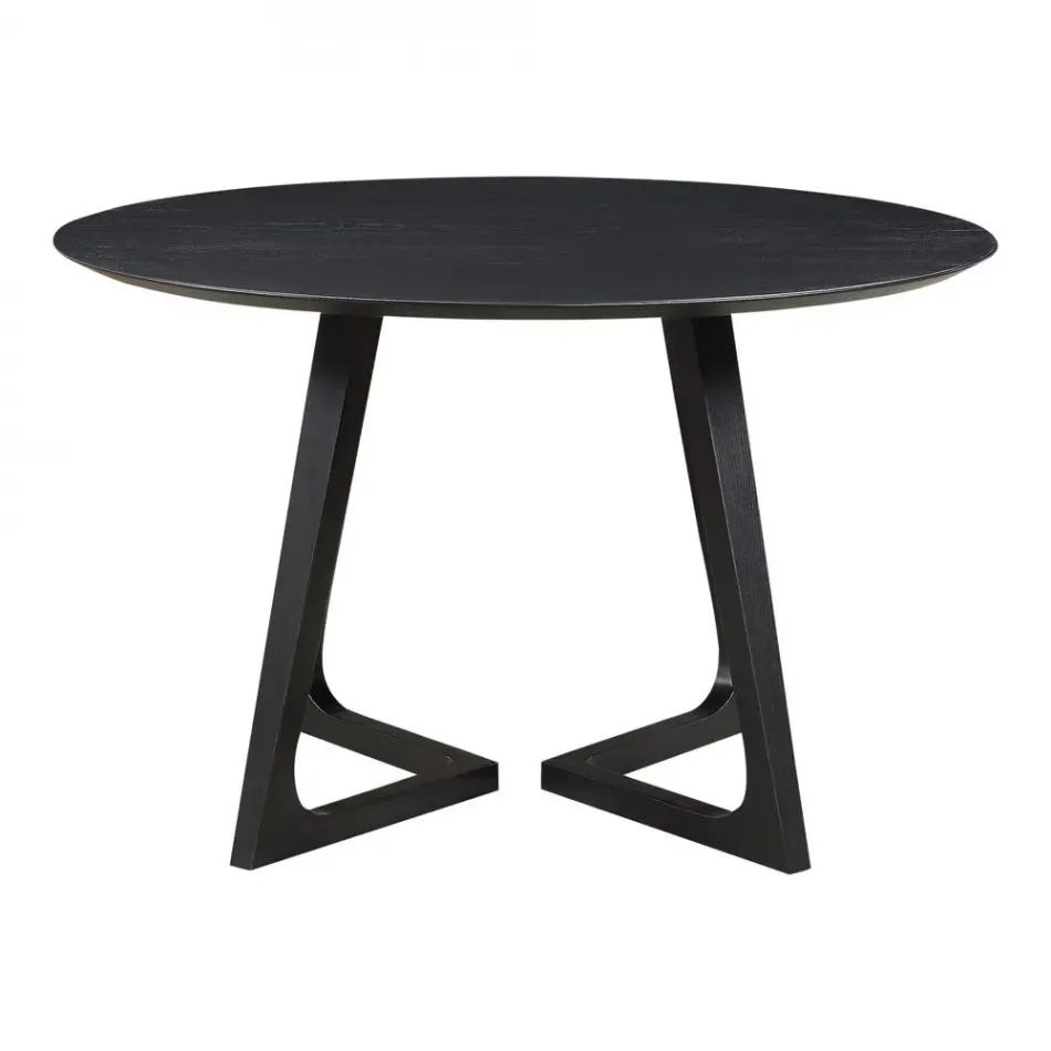 Godenza Round Dining Table Black