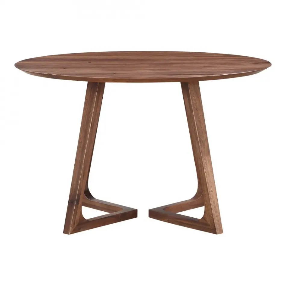 Godenza Round Dining Table Brown