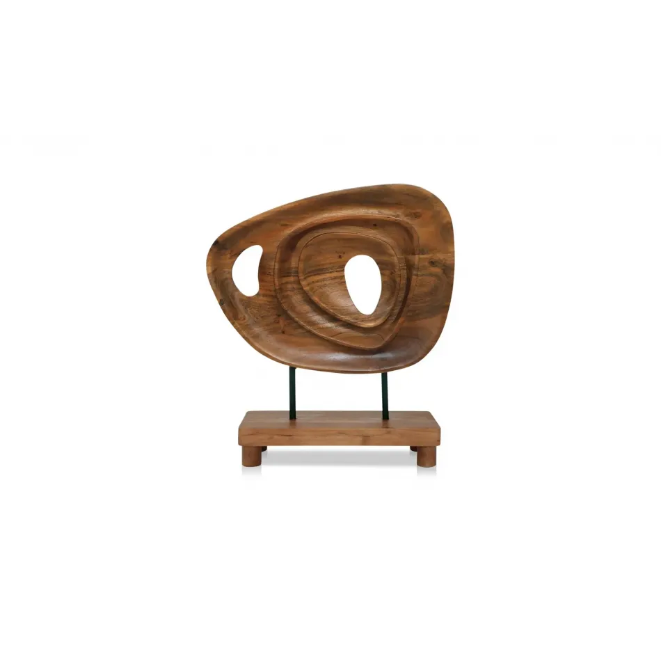 Saddler Natural Acacia Sculpture