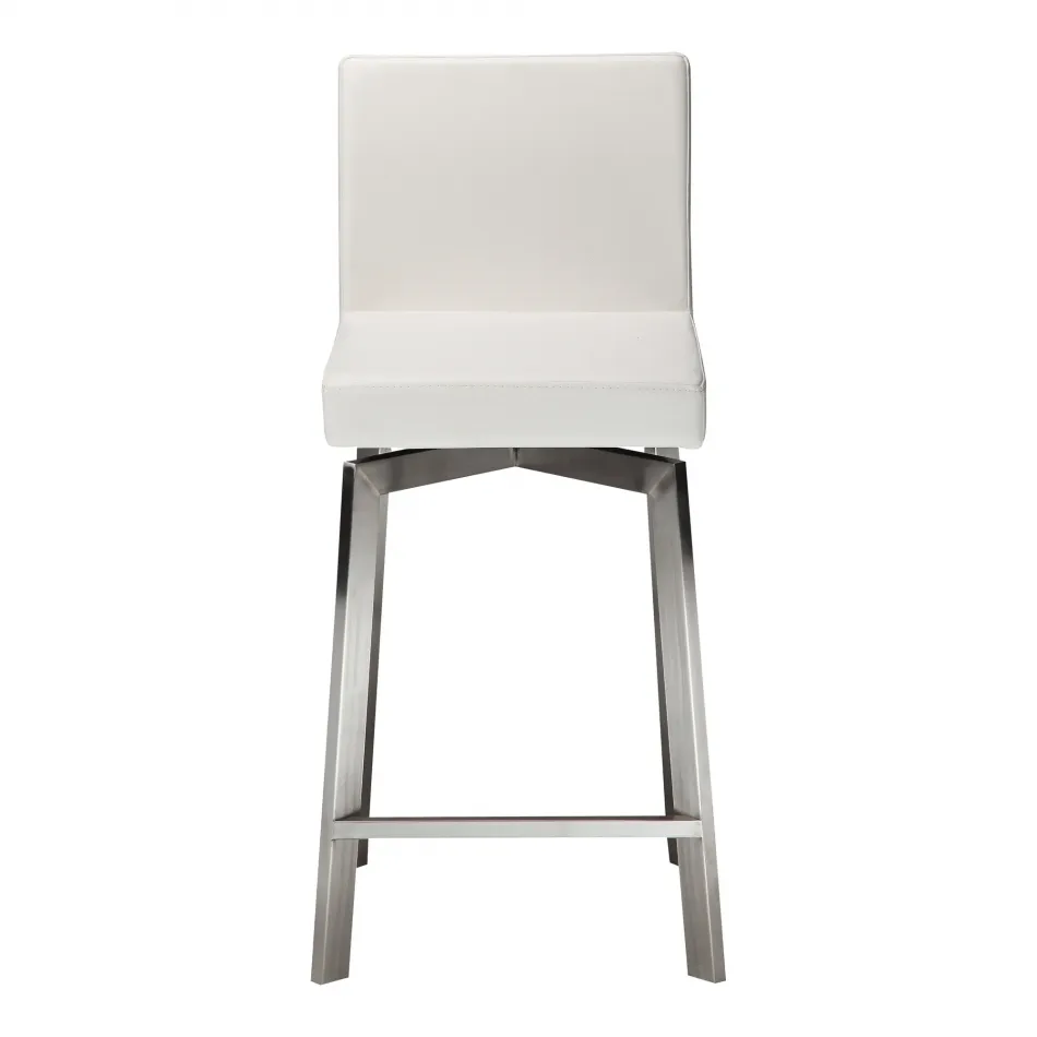 Giro Swivel Counter Stool White