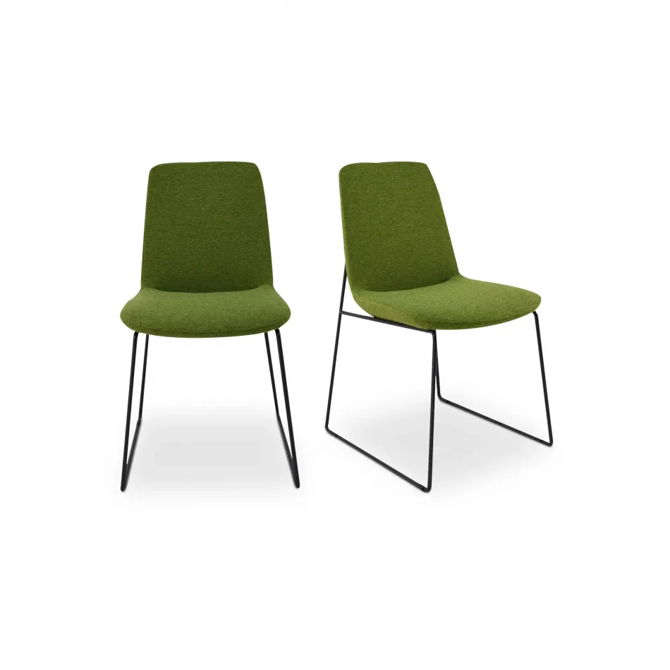 Ruth Dining Chair Green - Set Of Two