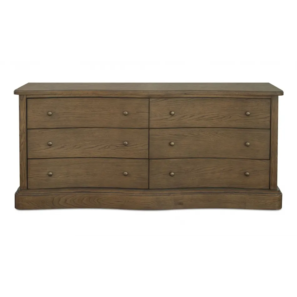 Clarence Warm Brown 6 Drawer Dresser