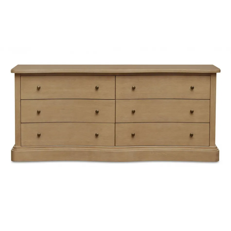 Clarence Natural 6 Drawer Dresser