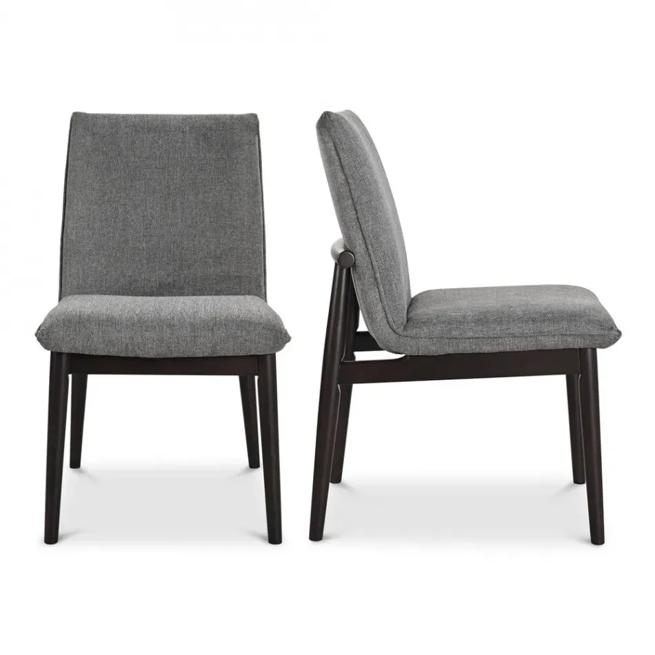 Charlie Dining Chair Dark Grey – Set Of Two