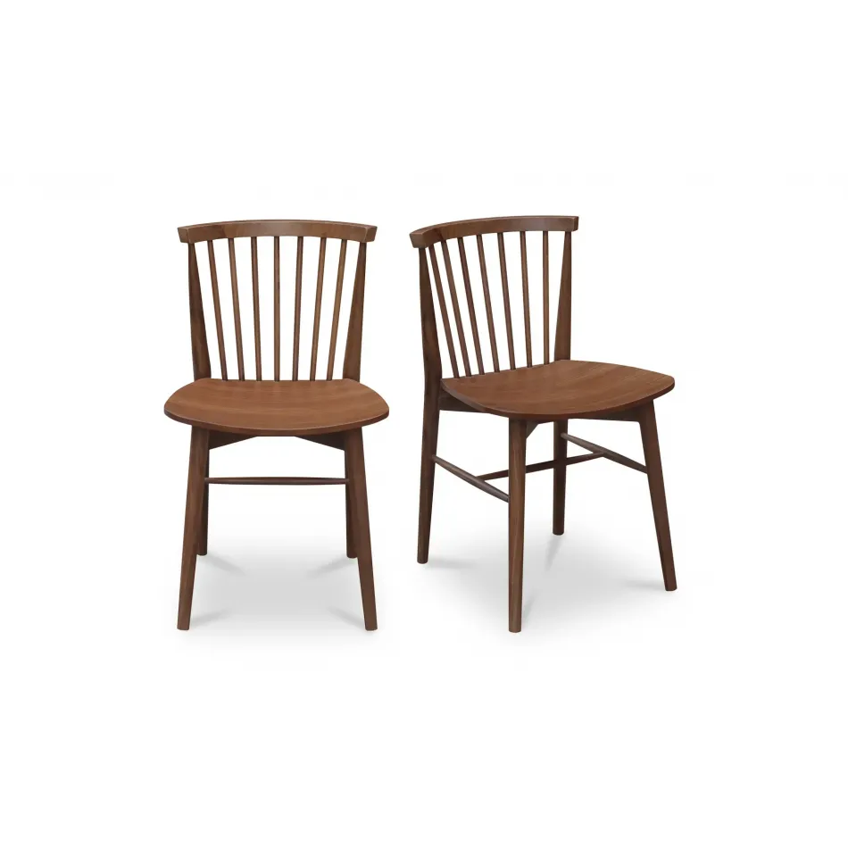 Marley Walnut Dining Chair Set of Two