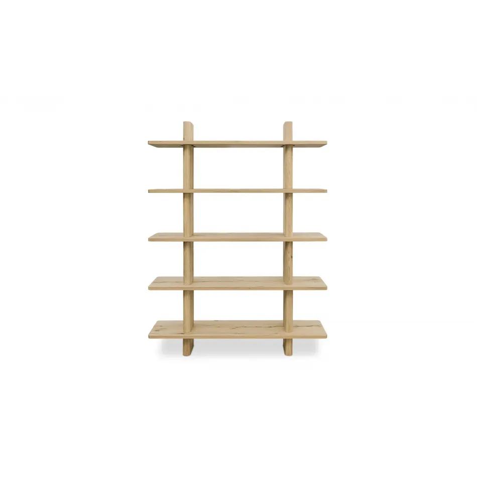 Casey Rustic Oak Bookcase Large