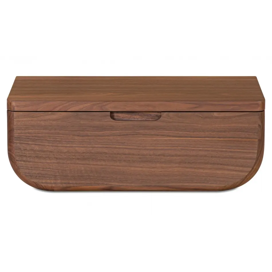 Hettie Dark Brown Floating Nightstand