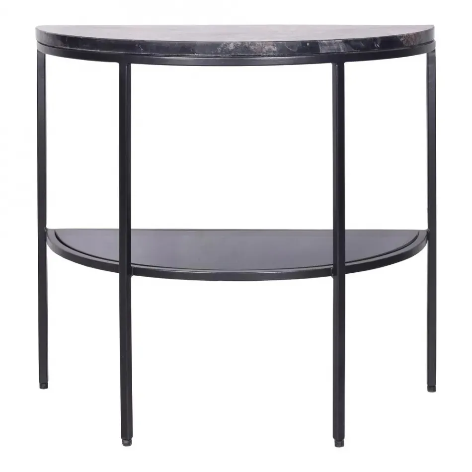 Aurora Side Table Black Marble