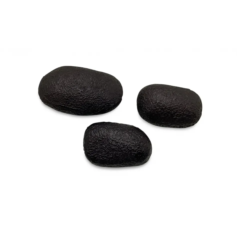 Breton Black Cast Aluminum Wall Sculpture Set of 3