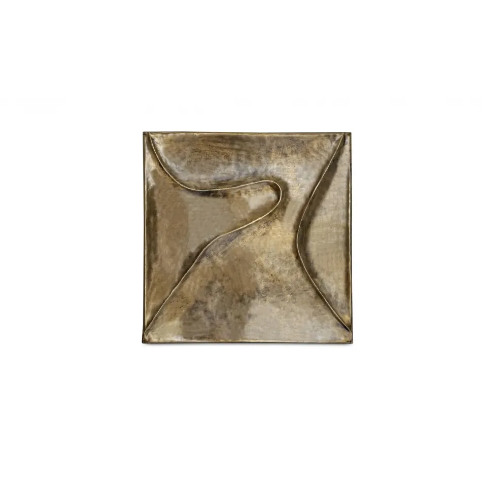 Bode Aged Brass Wall Sculpture
