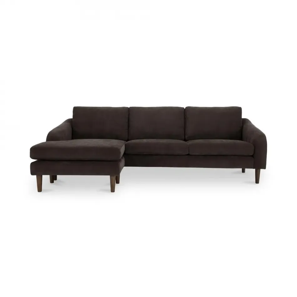 Quinn Sectional Dark Brown