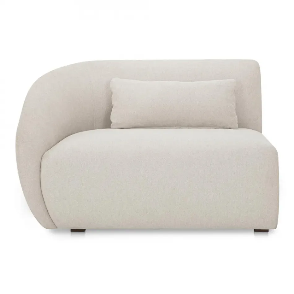 Amelia Left Arm Facing Chair Warm White