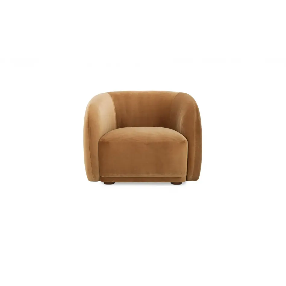 Faye Tan Faux Mohair Accent Chair