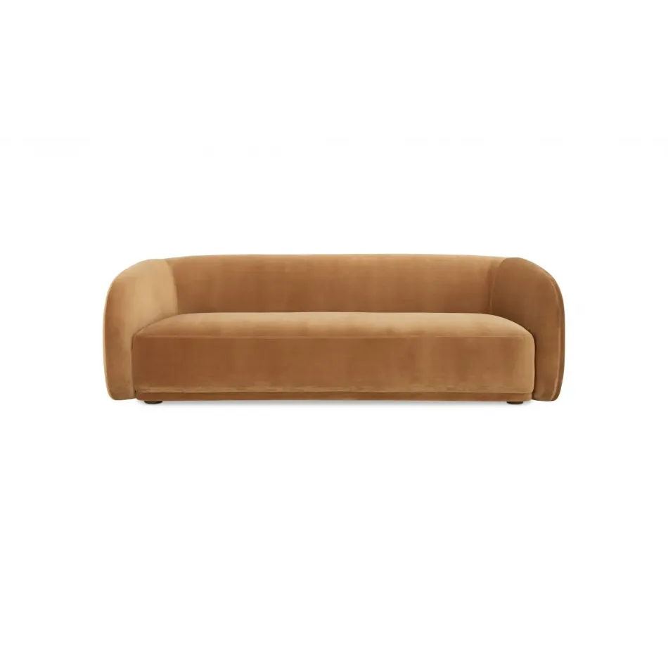 Faye Tan Faux Mohair Sofa