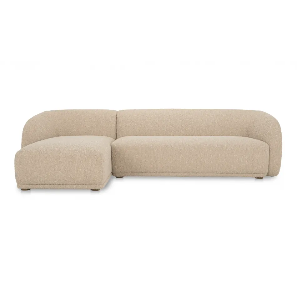 Faye Beige Boucle Sectional