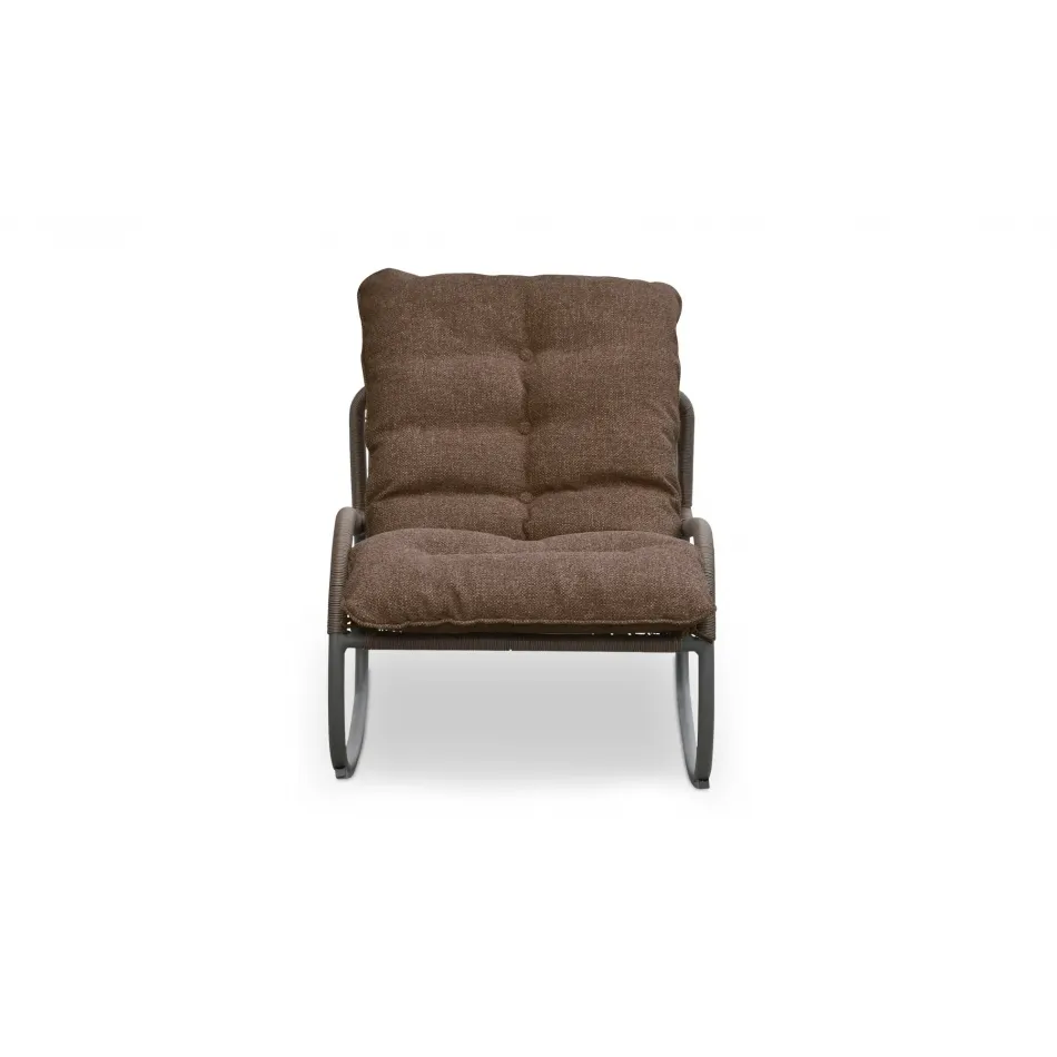 Lyra Brown Outdoor Rocking Chair