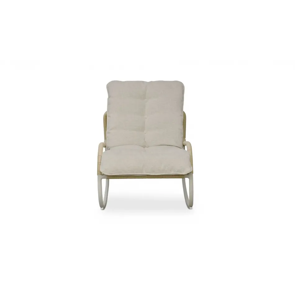 Lyra Beige Outdoor Rocking Chair