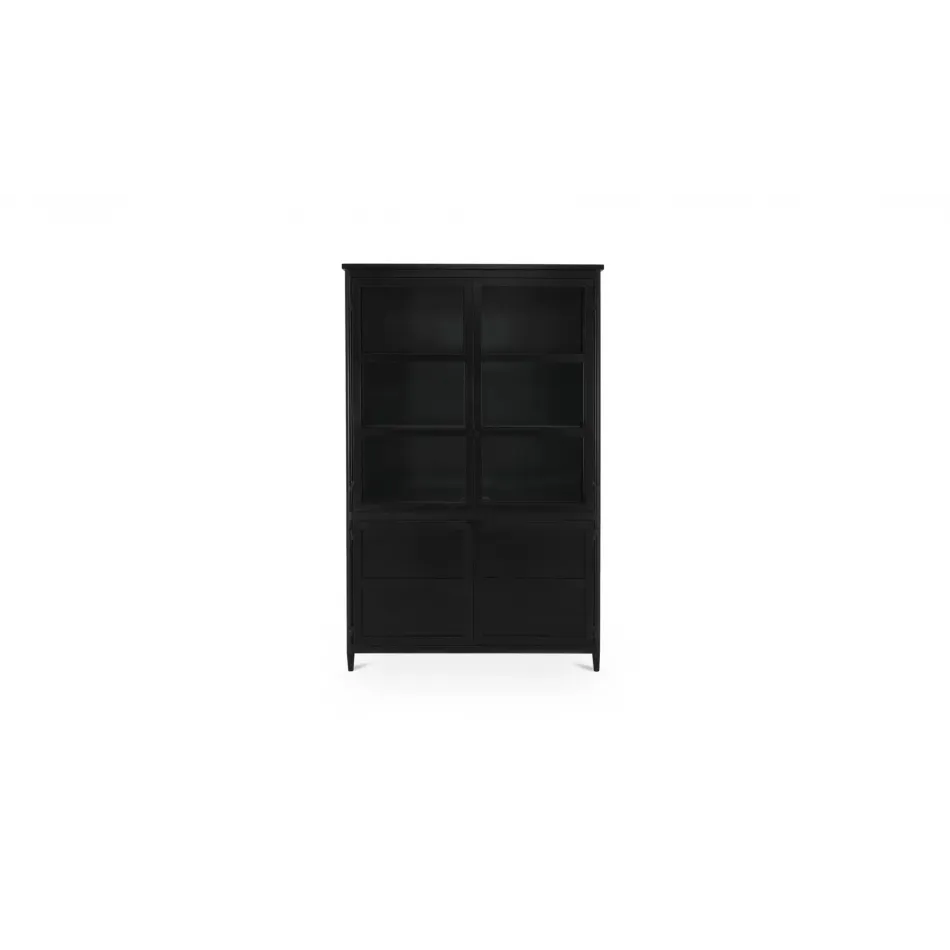 Henry Black Metal Tall Cabinet