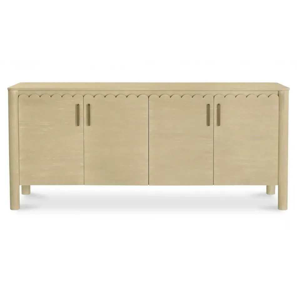 Wiley Natural 4 Door Sideboard