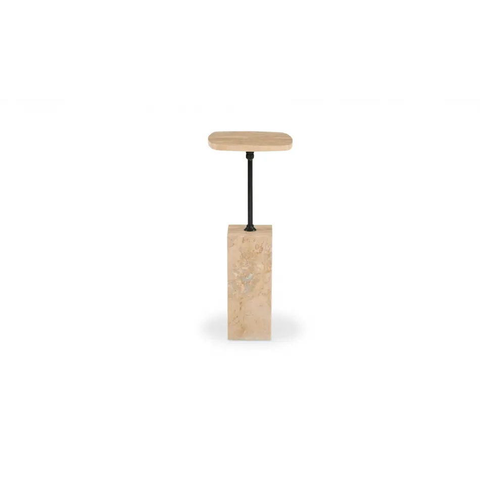 Caro Travertine Side Table