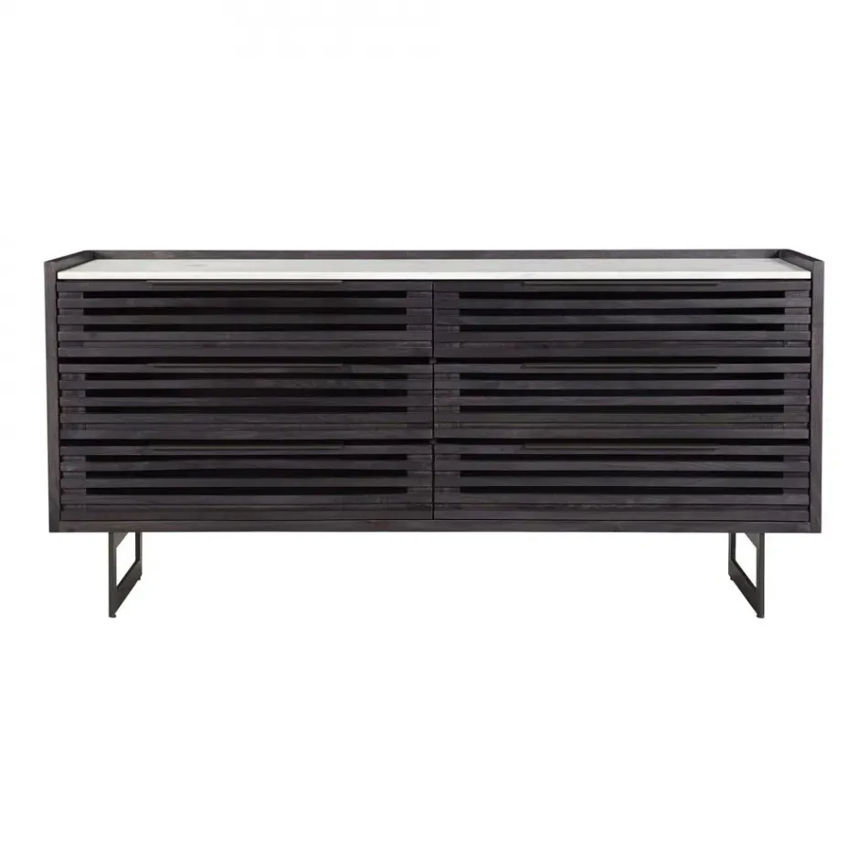 Paloma 6 Drawer Dresser Black