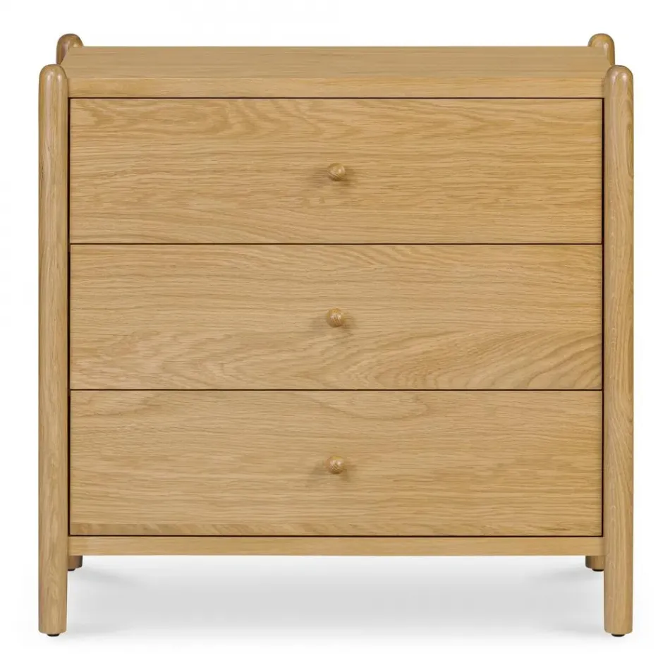 Billy 3 Drawer Nightstand Natural