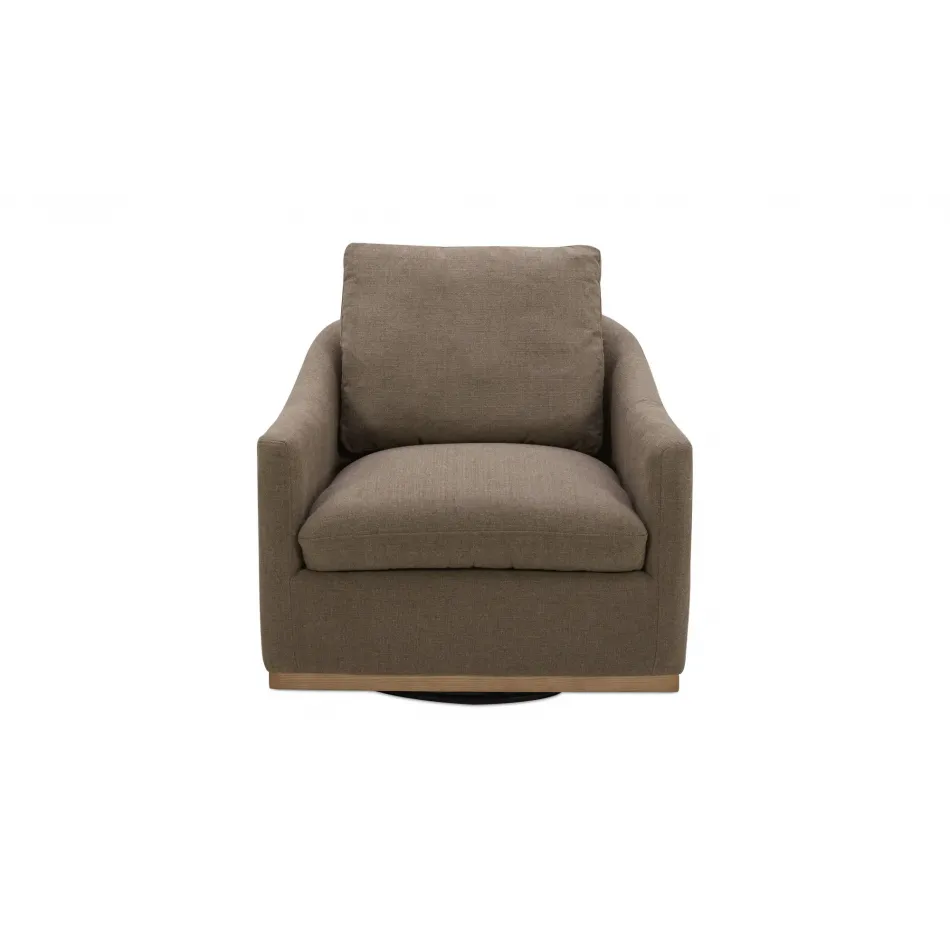 Linden Soft Taupe Swivel Chair