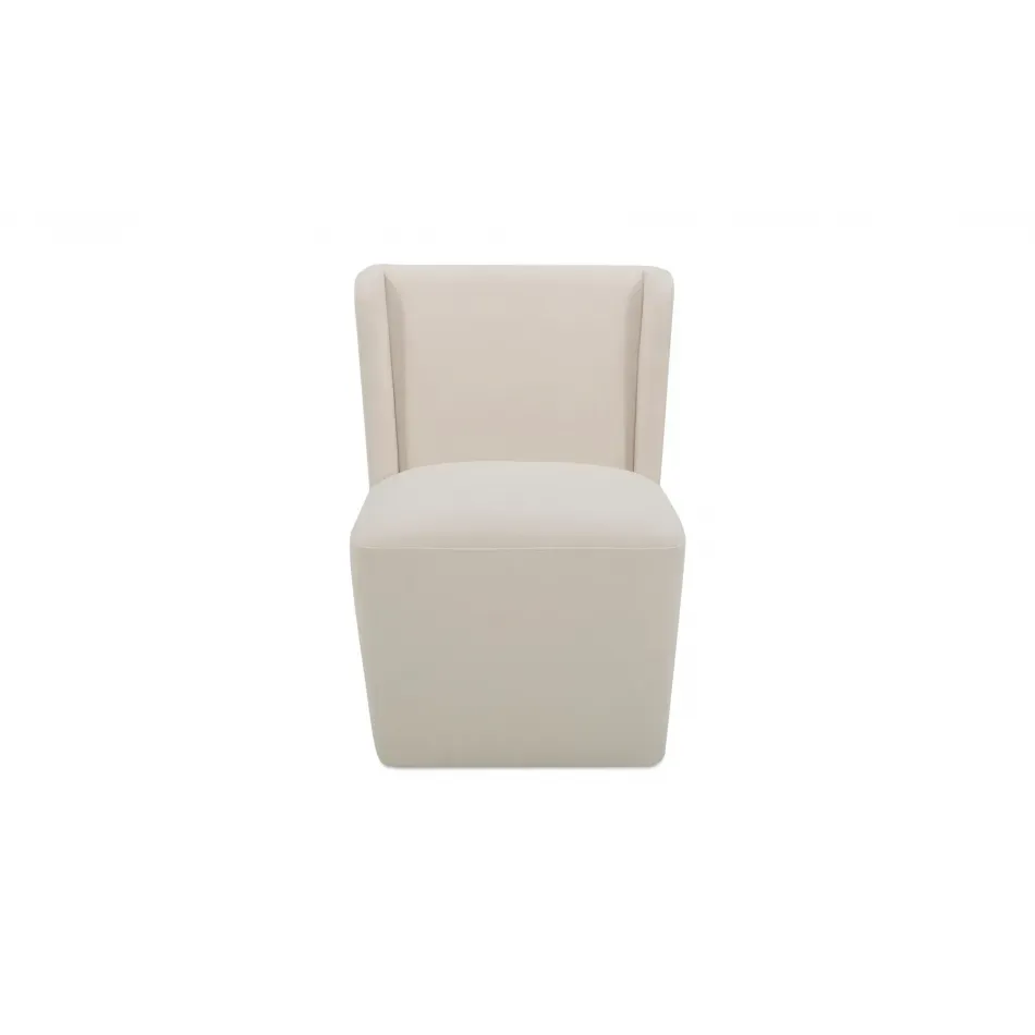 Cormac Cream Rolling Dining Chair