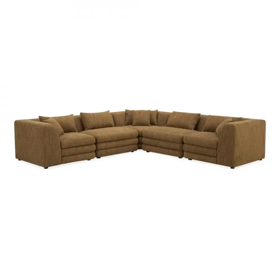 Lowtide Classic L-Shaped Modular Sectional Amber Glow