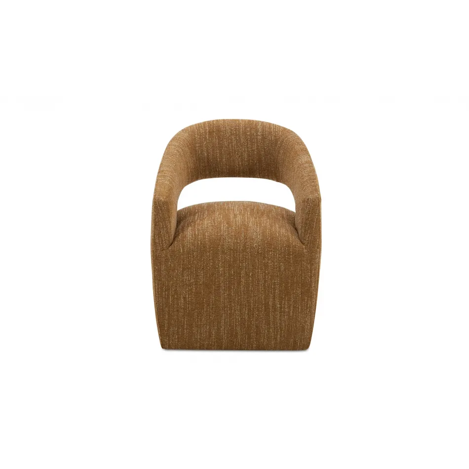 Barrow Amber Glow Rolling Dining Chair