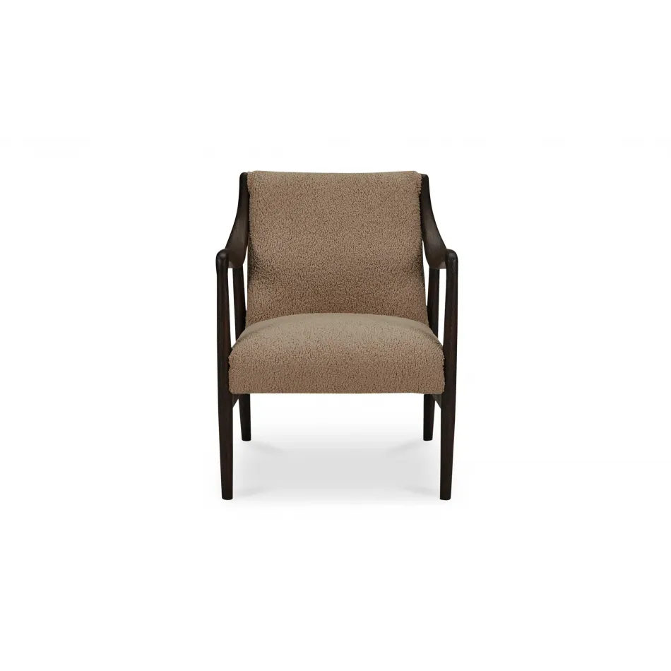 Yates Beige Faux Shearling Accent Chair