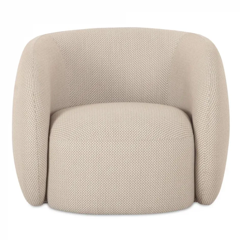 Rae Outdoor Accent Chair Beige Check