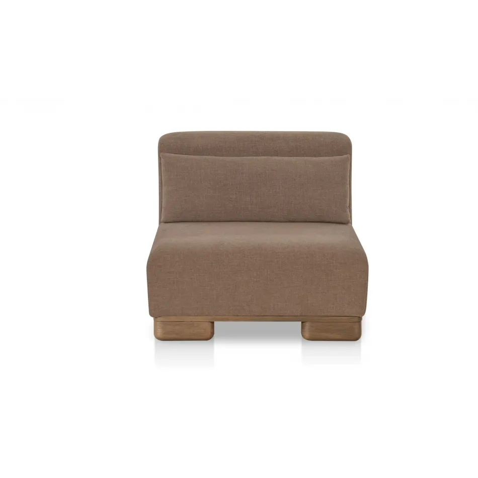 June Dark Brown Slipper Chair