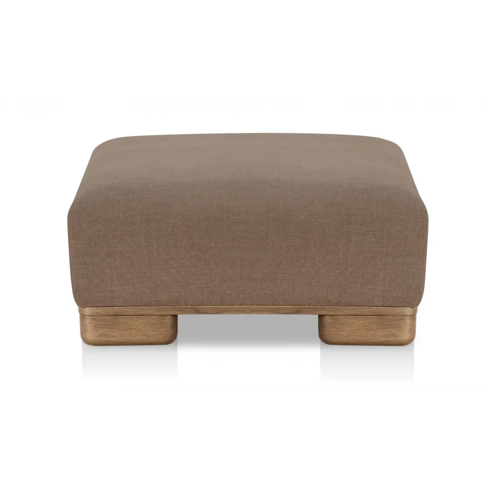 June Dark Brown Ottoman