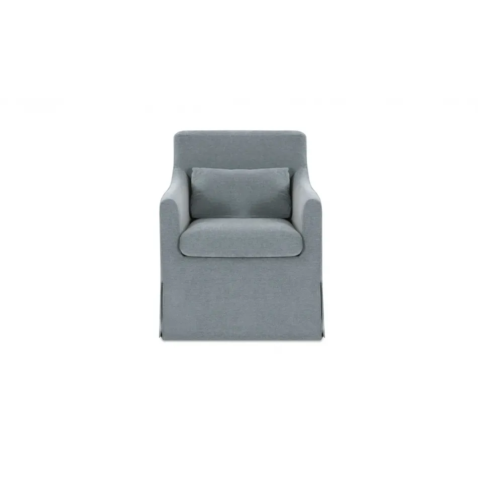 Lydia Blue Slipcover Dining Chair