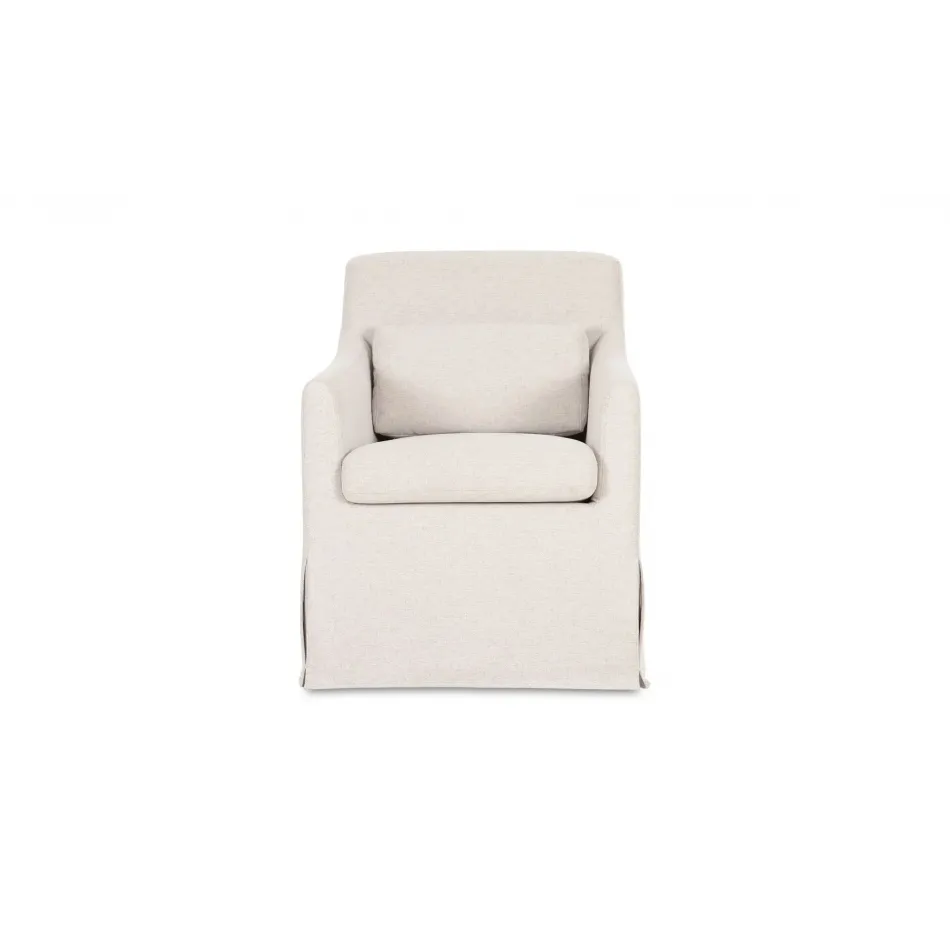 Lydia Beige Slipcover Dining Chair
