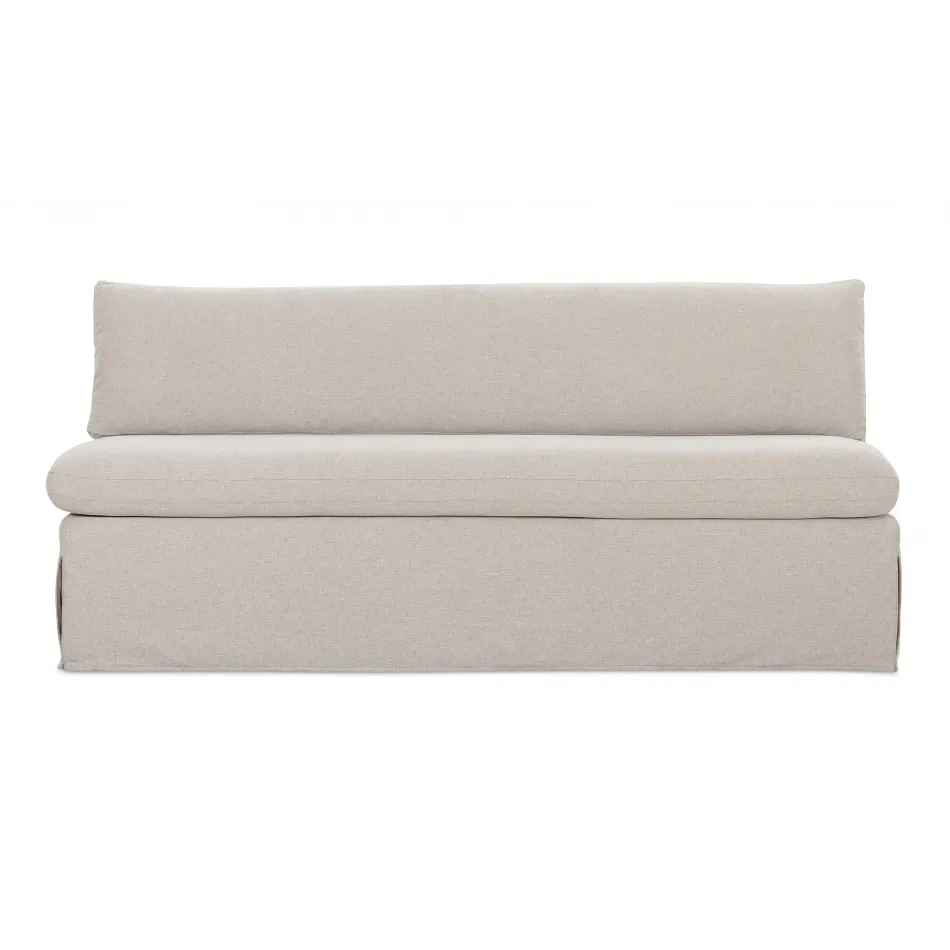 Fable Beige Slipcover Dining Bench