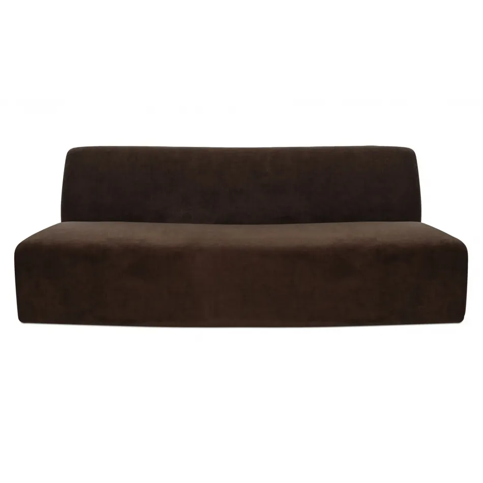 Naomi Dark Brown Convex Sofa