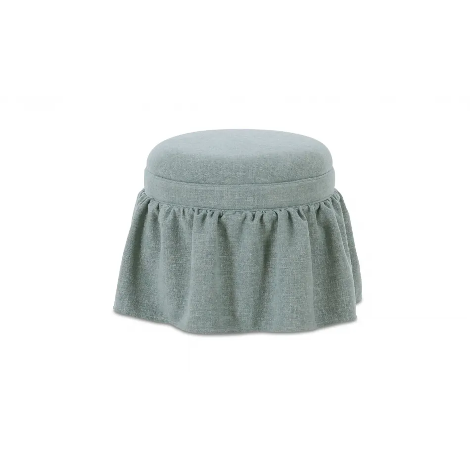 Heidi Light Blue Storage Ottoman