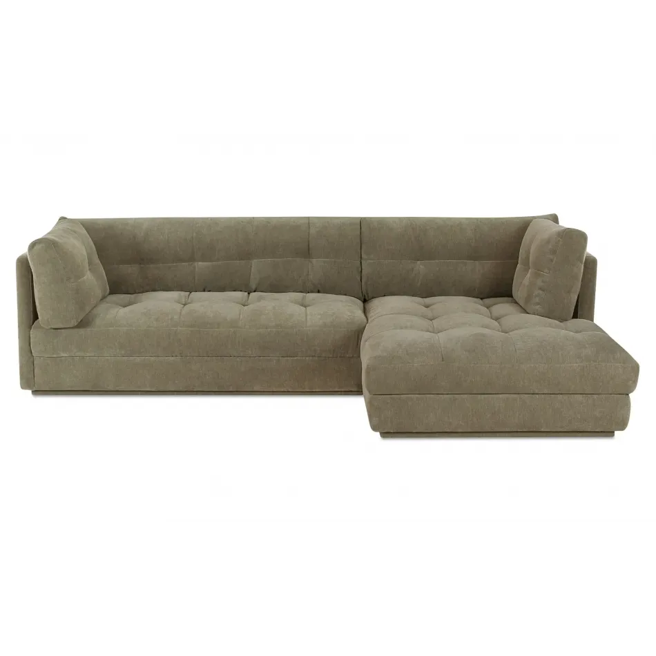 Mischa Sage Green Sectional Right