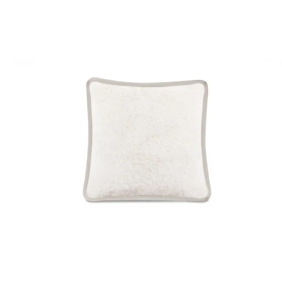Carr Faux Fur Cream Cushion 20in