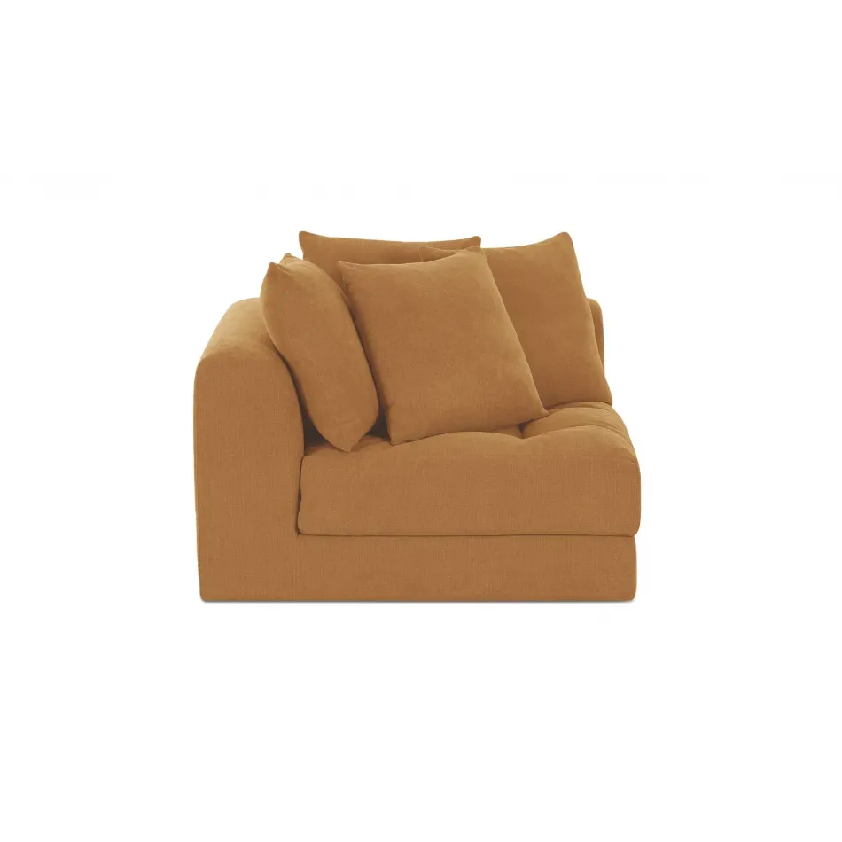 Davie Golden Yellow Corner Chair